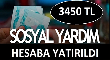 3450 TL HESAPLARA YATIRILDI 