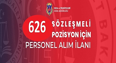 CEZA ve TEVKİFEVLERİ 626 SÖZLEŞMELİ PERSONEL ALIM İLANI