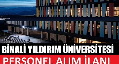 ERZİNCAN BİNALİ YILDIRIM ÜNİVERSİTESİ DESTEK PERSONELİ ALIM İLANI