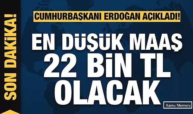 Cumhurbaşkanı Erdoğan'dan Memur Maaşlarına Ek Zam Açıklaması