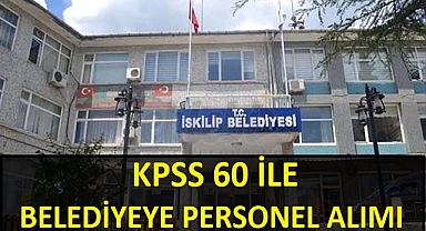 KPSS 60 PUAN İLE BELEDİYE MEMUR ALIYOR!