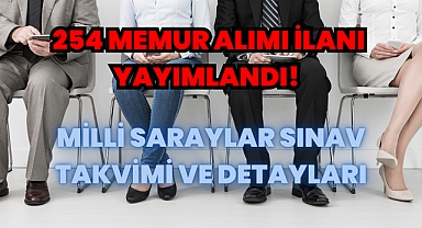 254 Memur Alımı İlanı Yayımlandı! Milli Saraylar Sınav Takvimi ve Detayları