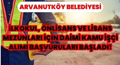 İlkokul, Önlisans ve Lisans Mezunları İçin Daimi Kamu İşçi Alımı Başvuruları Başladı!