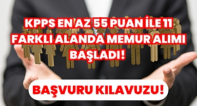KPPS En Az 55 Puan İle 11 Farklı Alanda Memur Alımı Başladı! 