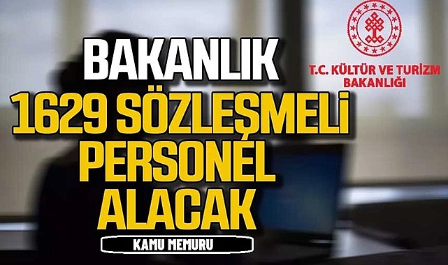 Kültür Bakanlığı 1629 Personel Alımı
