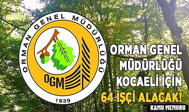 Orman Genel Müdürlüğü, Taşra Teşkilatında 64 Geçici İşçi Alımı İlanı Yayınladı