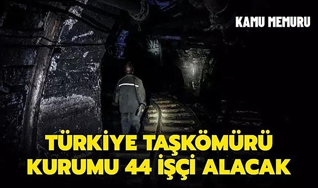 Türkiye Taşkömürü Kurumu Genel Müdürlüğü, 44 Nitelikli İşçi Alımı İlanı Yayınladı