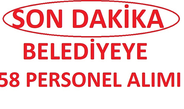 ÇANAKKALE BELEDİYE 58 PERSONEL ALIMI