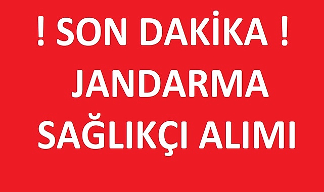 Jandarma, Sağlık Personeli Temini İçin Öğrenci Alımı Yapacak