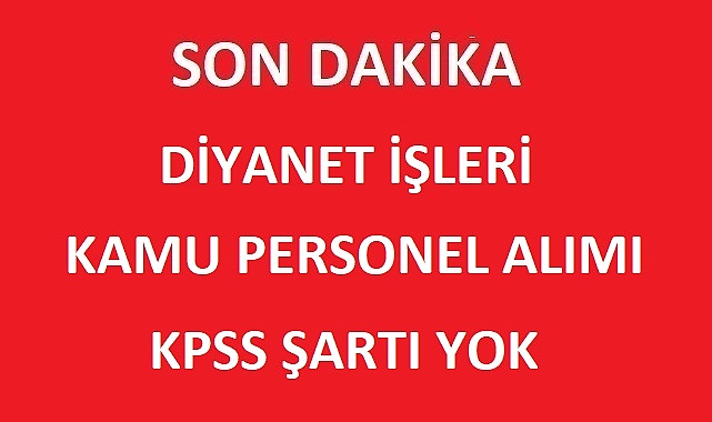 Diyanet İşleri Başkanlığı’ndan Din İşleri Yüksek Kurulu Uzman Yardımcısı Alımı