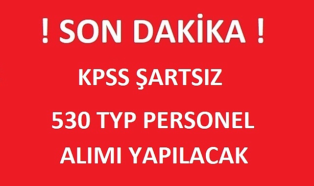 İŞKUR İle 530 TYP Personel Alımı