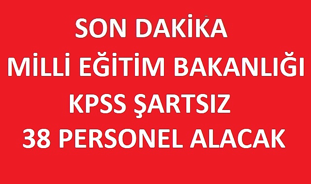 MEB 4 Şehirde KPSS'siz 38 Kamu İşçi Alımı Yapıyor! İşte Detaylar