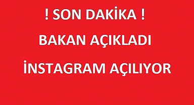 Son Dakika: Bakan Uraloğlu Açıkladı, Instagram Açılıyor