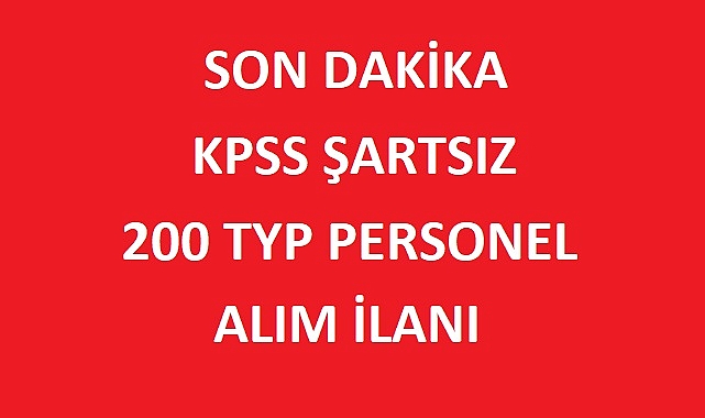 Yeni İŞKUR İlanı: 200 TYP Personel Alımı!