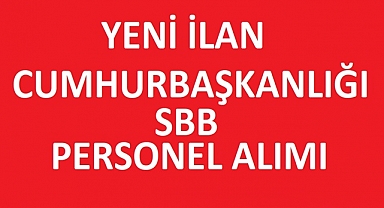 Cumhurbaşkanlığı Strateji ve Bütçe Başkanlığı (SBB) 26 Uzman Yardımcısı Alımı 2024