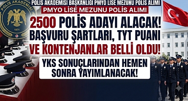 2026 PMYO Lise Mezunu 2500 Polis Alımı Başvuru Süreci Başlıyor! (Şartlar, Taban Puan ve Kontenjanlar)