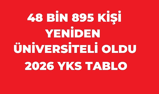 48 bin 895 kişi yeniden üniversiteli oldu