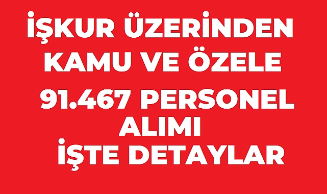İŞKUR'da 91 Bin 467 Açık İş İlanı! 1700 Farklı Meslekte Personel Alımı Yapılıyor