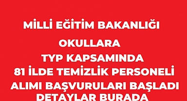 MEB’den Okullara 60 Bin Temizlik Görevlisi Alımı! KPSS Şartı Yok: Başvuru Şartları ve Başvuru Ekranı