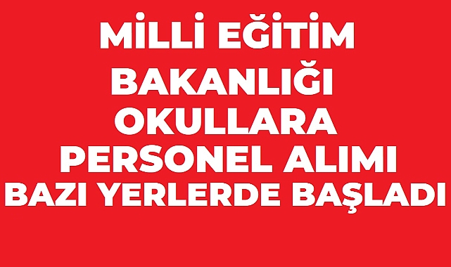 MEB Okullarına Antalya’da 140 Personel Alınacak! İUP Başvuruları Başladı