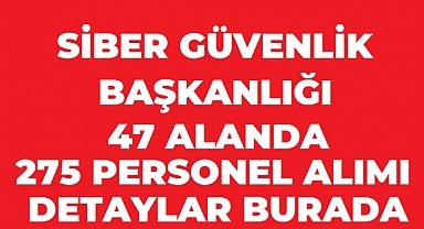 Siber Güvenlik Başkanlığı 275 Uzman Alımı İçin Başvurular Başladı: 47 Alanda Kadro Açıldı