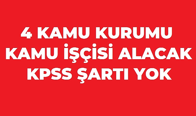 EGM, MSB, KGM ve MEB Birimlerine İŞKUR Üzerinden 6 İşçi Alımı! Başvurular İçin Son Günler